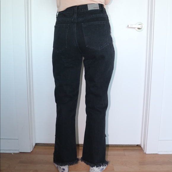Black denim jeans with zippers - Picture 3 of 4